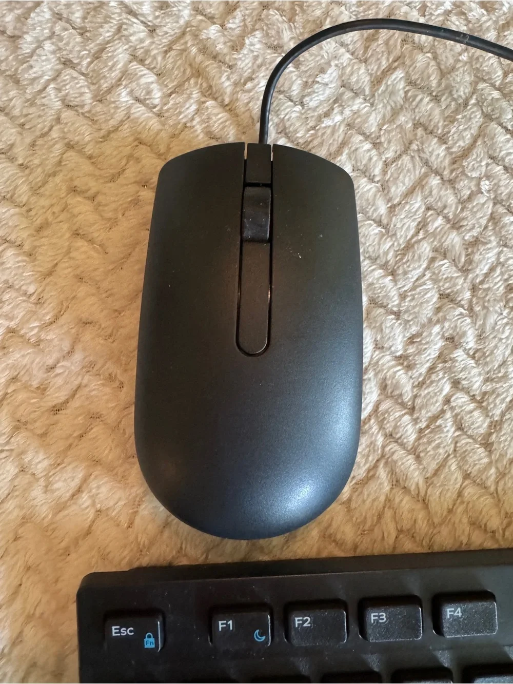 Dell Black Wired Keyboard and Mouse Set